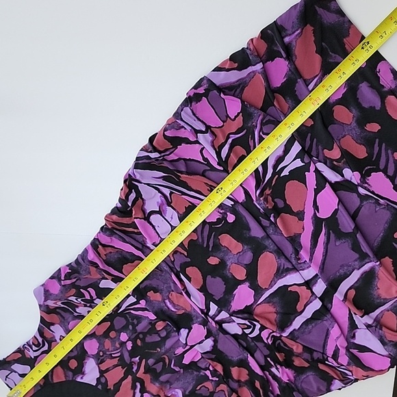 Ricki's Sleeveless Tiered Sheath Sleeveless Dress Purple Black  Lined Stretch XL - Picture 15 of 15